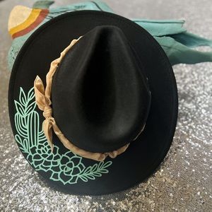New! Hand made fedora hat! One of a kind!